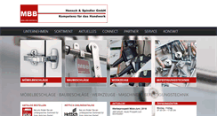 Desktop Screenshot of mbb-vertrieb.de