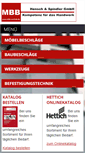 Mobile Screenshot of mbb-vertrieb.de